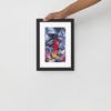 Indigo Matte Paper Framed Poster With Mat