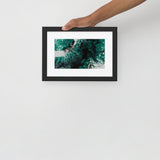 Emerald Flux Matte Paper Framed Poster With Mat