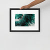 Emerald Flux Matte Paper Framed Poster With Mat