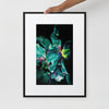 Floral 001 Matte Paper Framed Poster With Mat