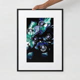 Floral 003 Matte Paper Framed Poster With Mat