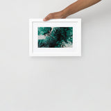 Emerald Flux Matte Paper Framed Poster With Mat