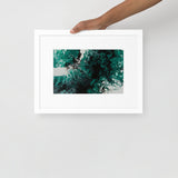 Emerald Flux Matte Paper Framed Poster With Mat