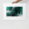 Emerald Flux Matte Paper Framed Poster With Mat