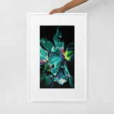 Floral 001 Matte Paper Framed Poster With Mat